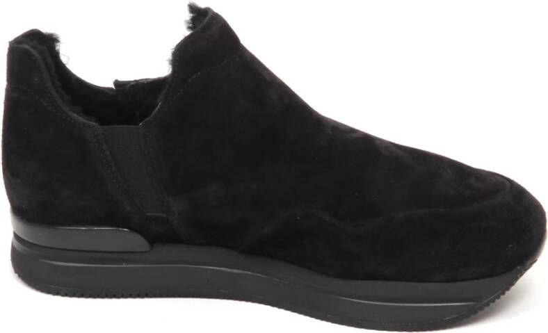 Hogan Schoen met bontvoering slip-on model high top