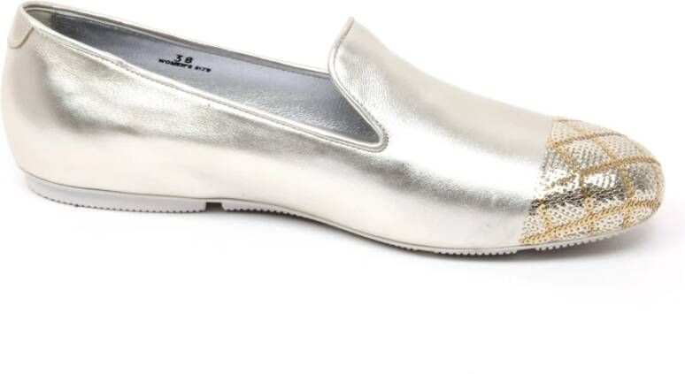 Hogan Sequin Flat Mocassin Schoen Wrap Stijl