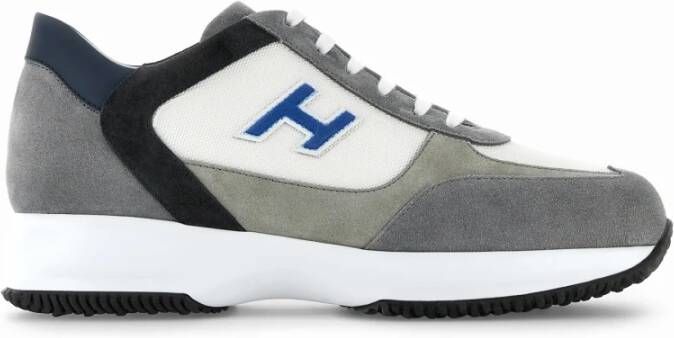 Hogan Grijze Sneakers voor Mannen Multicolor Heren