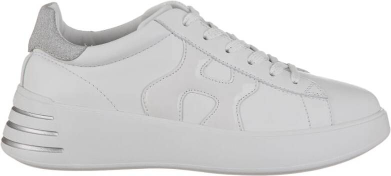 HOGAN Lage Sneakers Dames Rebel H564 Allacciato Maat: 42 Materiaal: Leer Kleur: Wit