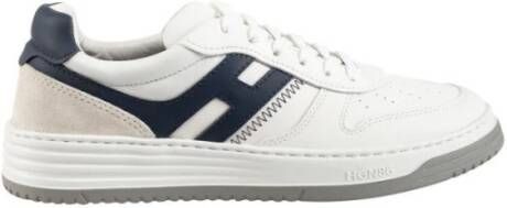 Hogan Italiaanse Leren Sneakers voor Heren White Heren