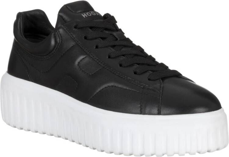 Hogan Allacciato Sneakers in Noir Nero Zwart Dames