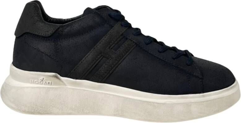 Hogan H580 Allacciato H Slash Sneakers Blauw Heren