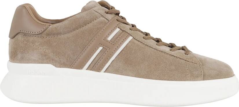 Hogan Slash Sneakers in Trekkin en Wit