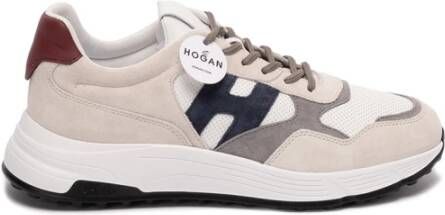 Hogan Hyperlight Panelled Leren Sneakers White Heren