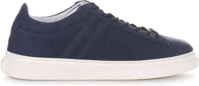 Hogan Marineblauwe Suède Lage Sneakers Blauw Heren