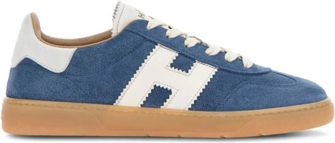 HOGAN Lage Sneakers Dames Cool Allacciato Suède Blauw