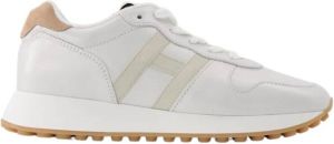 Hogan H429 H Nastro Sneakers in White Leather Wit Dames