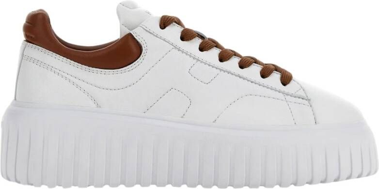 Hogan Witte H-Stripes Sneakers Memory Foam White Dames