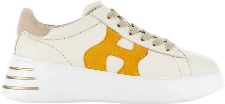 Hogan Sneakers van ivoor en oker Beige Dames