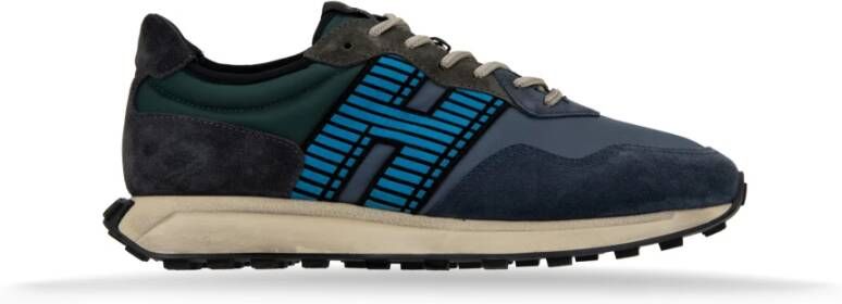Hogan Sneakers van suède stof met merklogo