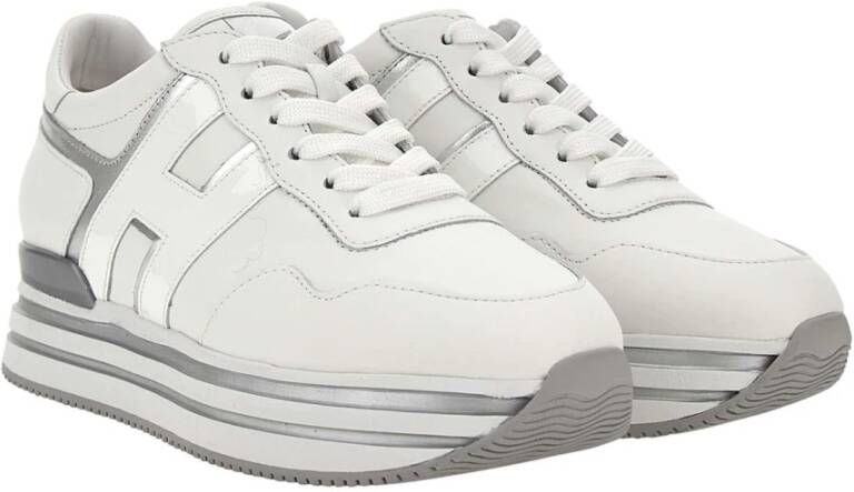 Hogan Witte Leren Sneakers voor Vrouwen White Dames