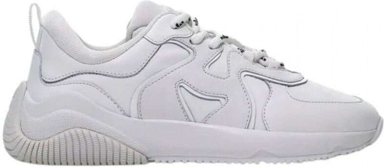 Hogan H597 Allacciato H Sneakers in wit leer White Dames