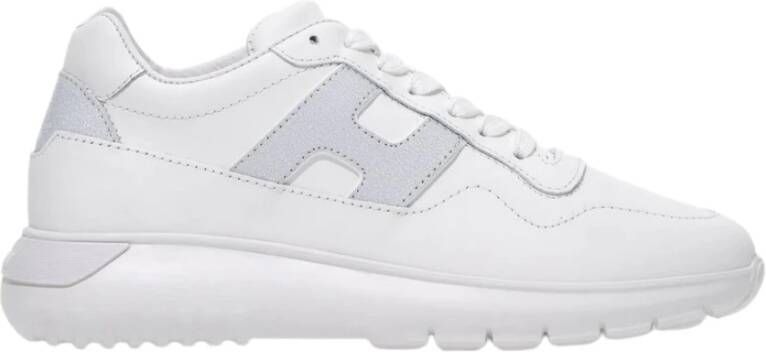 Hogan hxw3710ap21 sneakers dames wit igg b001 bianco leer
