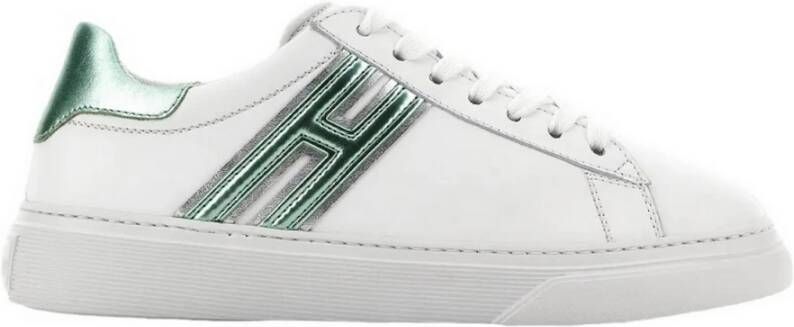 Hogan Witte Leren Sneakers voor Dames White Dames