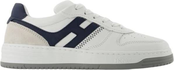 Hogan Sneakers Stijlvolle witte leren sneakers met blauwe details Multicolor White Heren