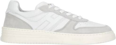 Hogan Sneakers van glad leer met suède inzetstukken White Heren - Foto 1