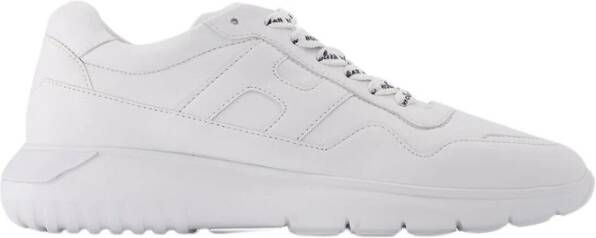 HOGAN Lage Sneakers Heren Interactive3 Allacciato Pelle Maat: 46 Materiaal: Leer Kleur: Wit