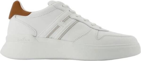 Hogan H580 Leren Sneakers Zijlogo White Heren
