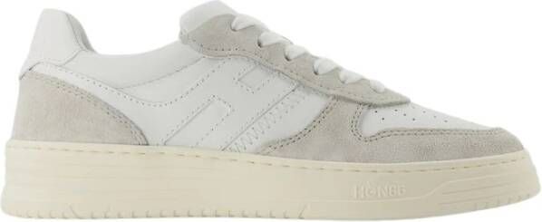 Hogan Sneakers van glad leer met suède inzetstukken White Heren