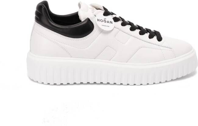 Hogan Gestreepte Sneakers voor Mannen White Heren