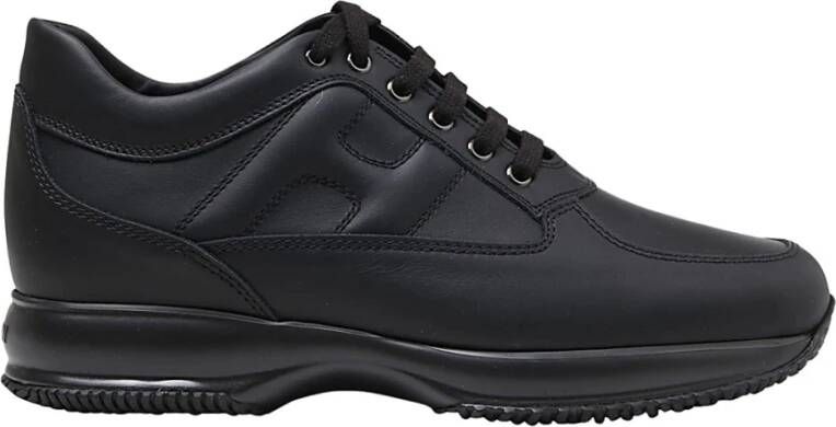 Hogan Zwarte Sneakers met Pinaforemetal Breedte Black Heren