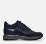 Hogan Casual Leren Sneakers met H-Detail Blue Heren - Thumbnail 1