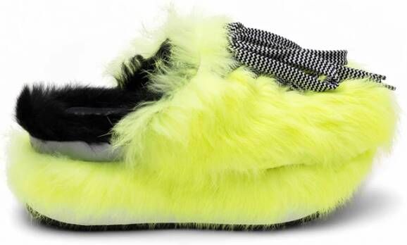 Hogan Snel instap sneakers met veters en bontrand