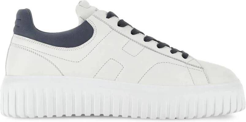 Hogan Sportieve en veelzijdige H-Stripes Sneakers White Heren