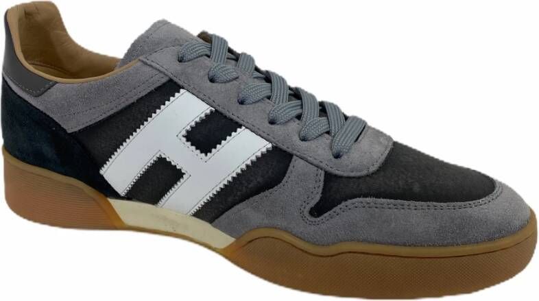 Hogan Sportieve Grijze Suède Vintage Sneakers
