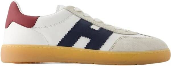 Hogan Stijlvolle Calfskin Sneakers Wit Heren