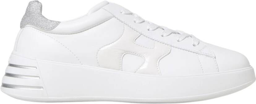 HOGAN Lage Sneakers Dames Rebel H564 Allacciato Maat: 41 Materiaal: Leer Kleur: Wit