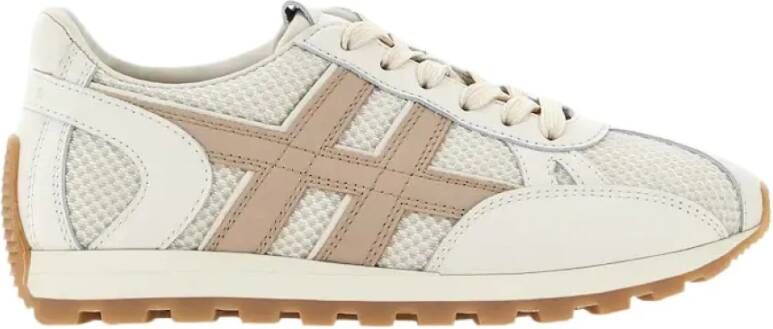 Hogan Iconische 86er Dames Leren Sneakers Beige Dames