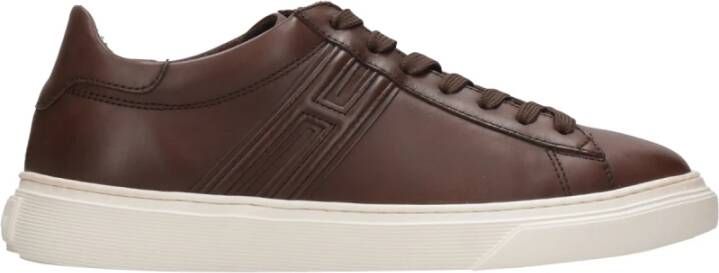 Hogan Stijlvolle Lage Sneakers Bruin Heren