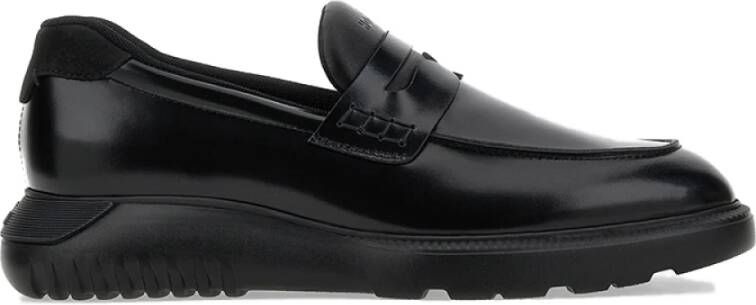 Hogan Zwarte platte schoenen voor vrouwen Black Heren