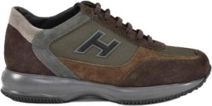 Hogan Stijlvolle Sneakers voor Mannen en Vrouwen Bruin Heren