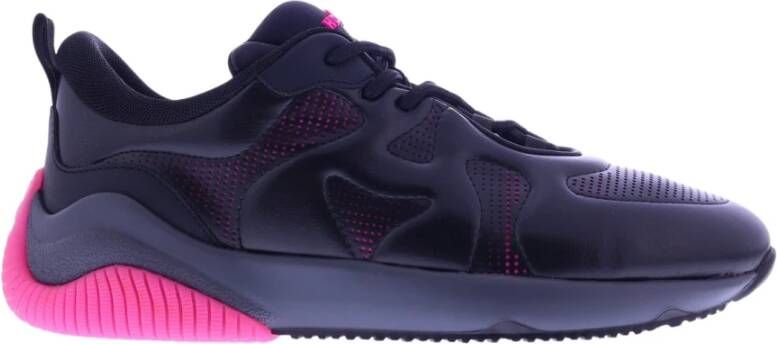 Hogan Stijlvolle synthetisch leren sneakers Zwart Dames