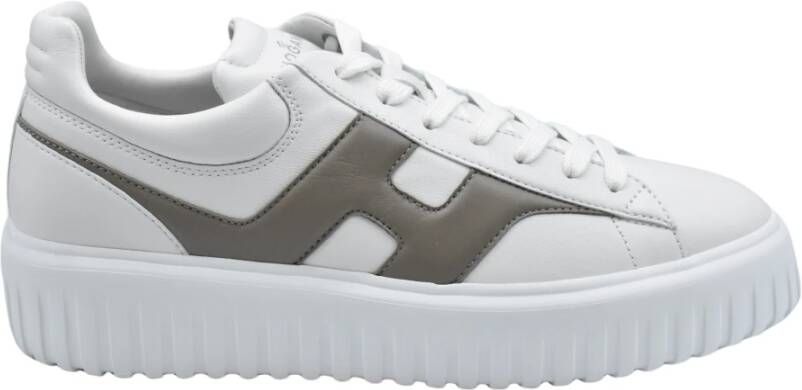 Hogan Stijlvolle Veterschoenen in Tortora Grijs
