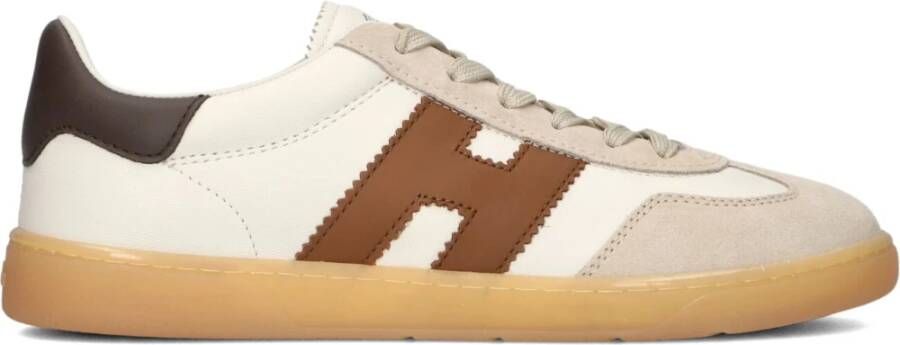 Hogan Stoere Beige Veterschoenen voor Dames