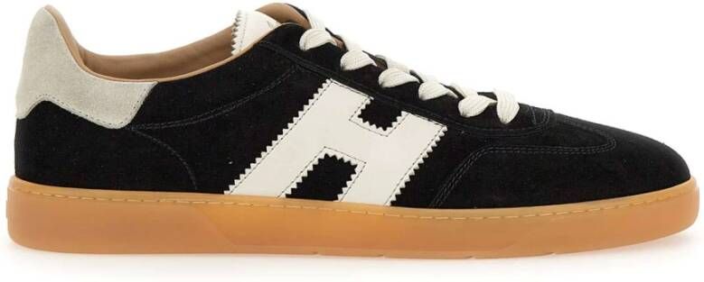 Hogan Stoere Heren Suède Sneakers Zwart Heren