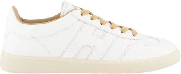 Hogan Stoere Sneaker in Wit Nude