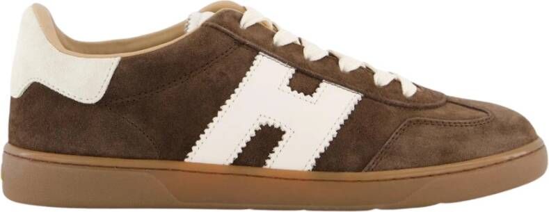 HOGAN Lage Sneakers Dames Cool Allacciato H Maat: 36 Materiaal: Suède Kleur: Bruin - Foto 1