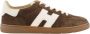 HOGAN Lage Sneakers Dames Cool Allacciato H Maat: 36 Materiaal: Suède Kleur: Bruin - Thumbnail 1
