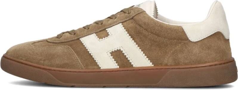 HOGAN Lage Sneakers Heren Cool Allacciato H Maat: 42 Materiaal: Suède Kleur: Bruin