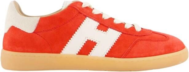 HOGAN Lage Sneakers Dames Cool Allacciato Maat: 40 Materiaal: Suède Kleur: Rood