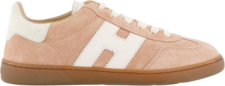 HOGAN Lage Sneakers Dames Cool Allacciato H Suède Roze