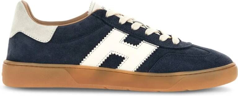 Hogan Coole Blauwe Sneakers met Logo Patch Blue Heren