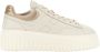 Hogan Strepen Sneakers Ivoor Metallic Nappa Beige Dames - Thumbnail 1