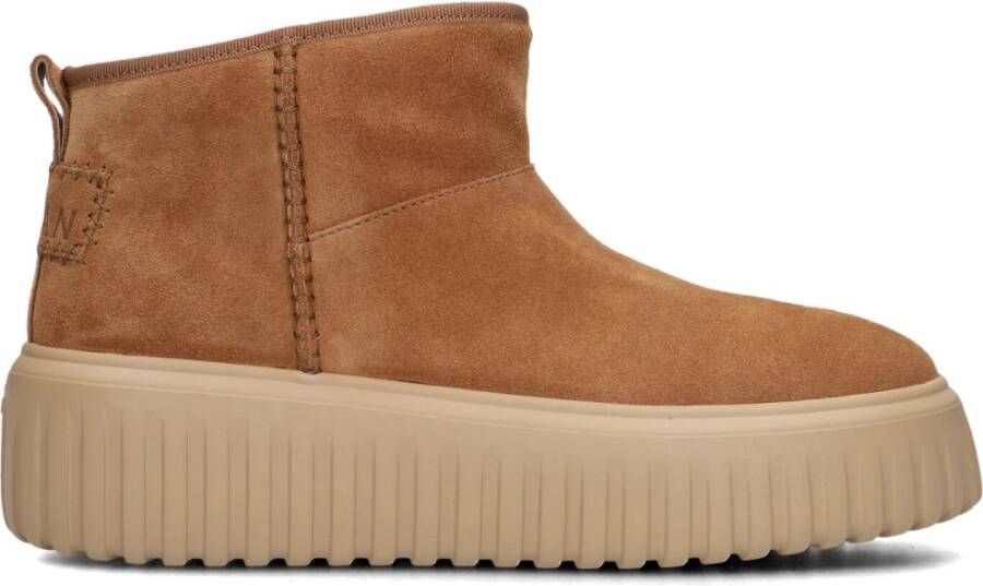 HOGAN Enkellaarsjes Dames Sue Booty Gz Maat: 38 Materiaal: Suède Kleur: Cognac