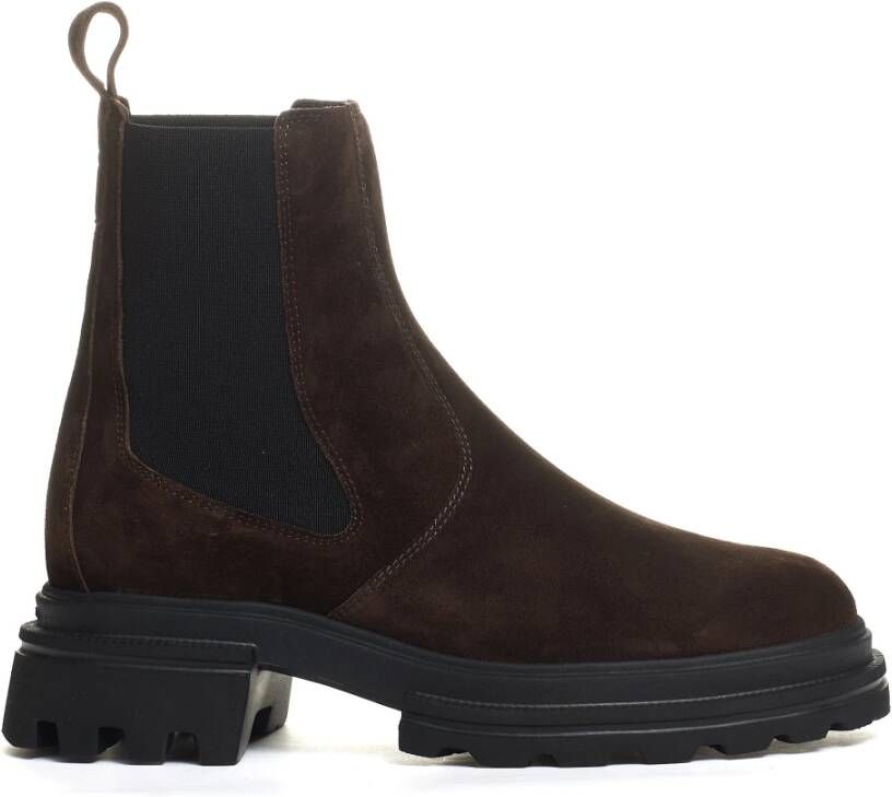 Hogan Suède Elastische Chelsea Boots